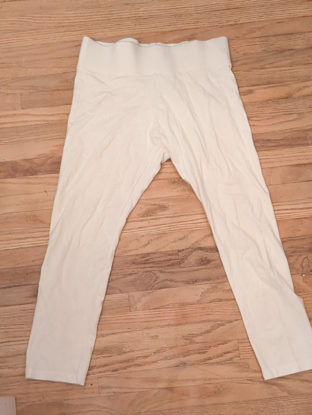 HUE White Womans Stretch Track Pants